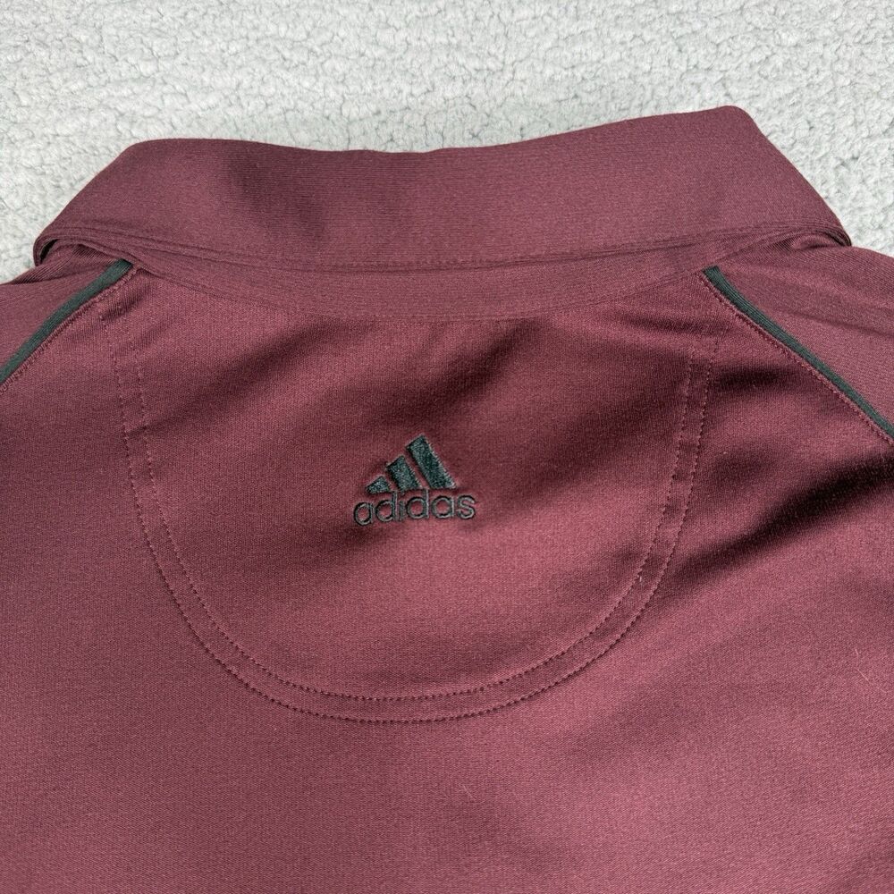 TPC Myrtle Beach Shirt Mens XL Maroon Adidas ClimaWarm Golf Polo Long Sleeve - Picture 5 of 11